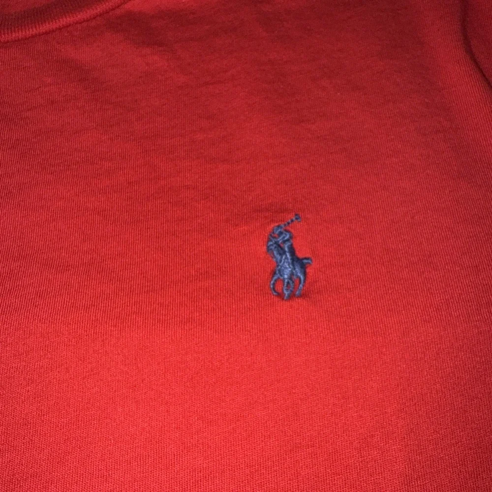 Polo Ralph Lauren Classic‎ Fit Soft Cotton Crewneck Long Sleeve Shirt Red Sz Med